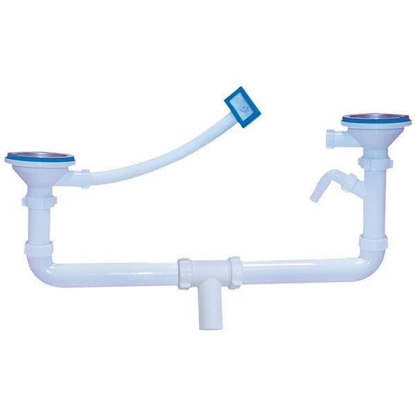 Выпуск для мойки Iddis 021UPS0i84 для двойной чаши хром