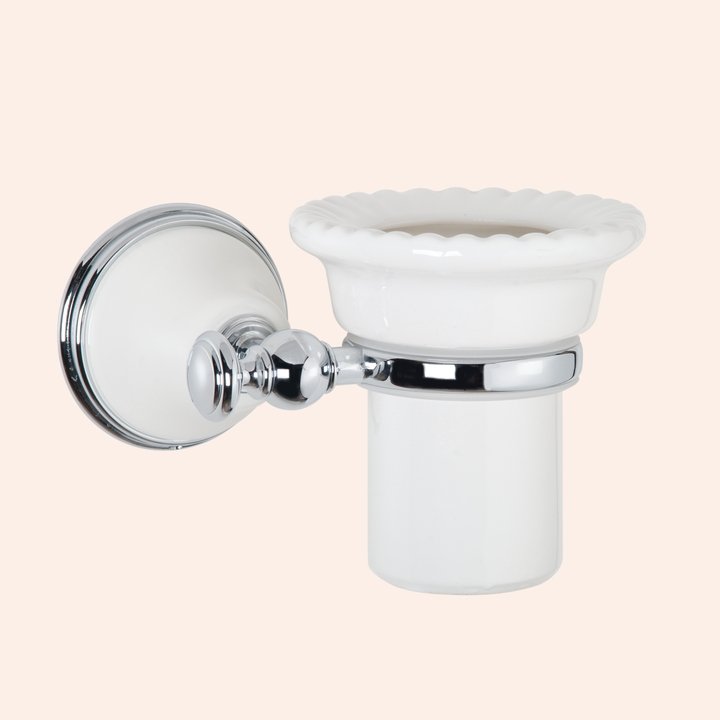 Стакан TW Harmony TWHA109bi Хром/белый