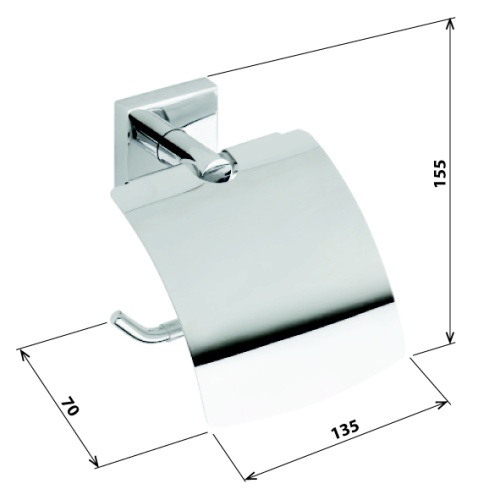Держатель для туалетной бумаги Bemeta Beta 132112012 Хром