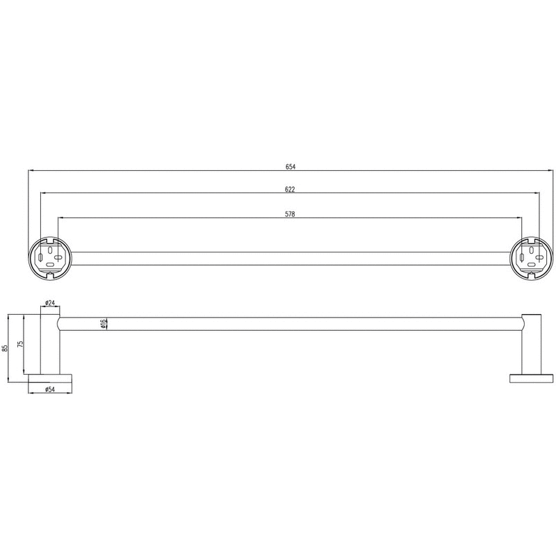 Полотенцедержатель Villeroy & Boch Elements-Tender TVA15100200061 хром