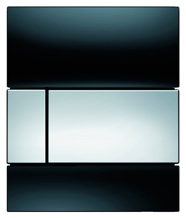 Кнопка смыва TECE Square Urinal 9242807 хром глянцевый/черный