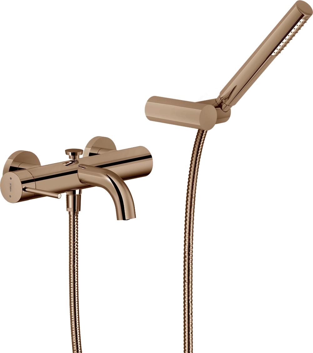 Смеситель для ванны с душем Nobili Velis VE125110RCP красное золото