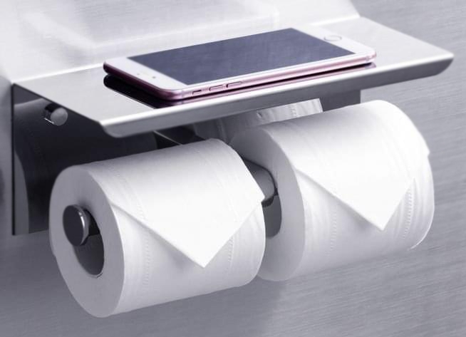 Держатель туалетной бумаги Rush Edge ED77142А двойной Хром