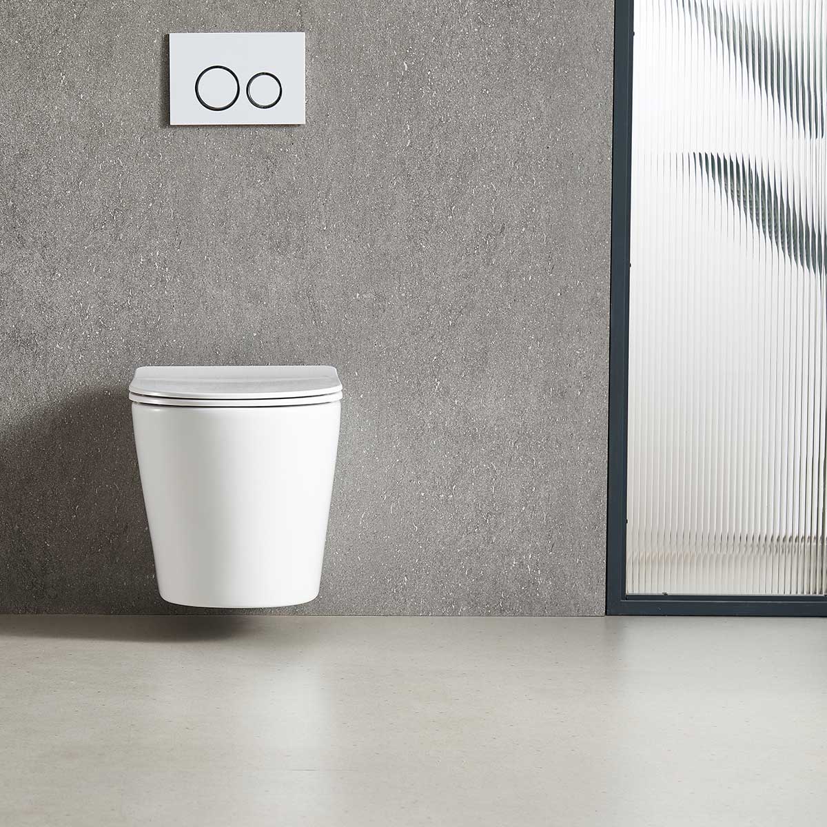 Унитаз подвесной безободковый Vincea Piatti VT1-11T белый, с сиденьем микролифт