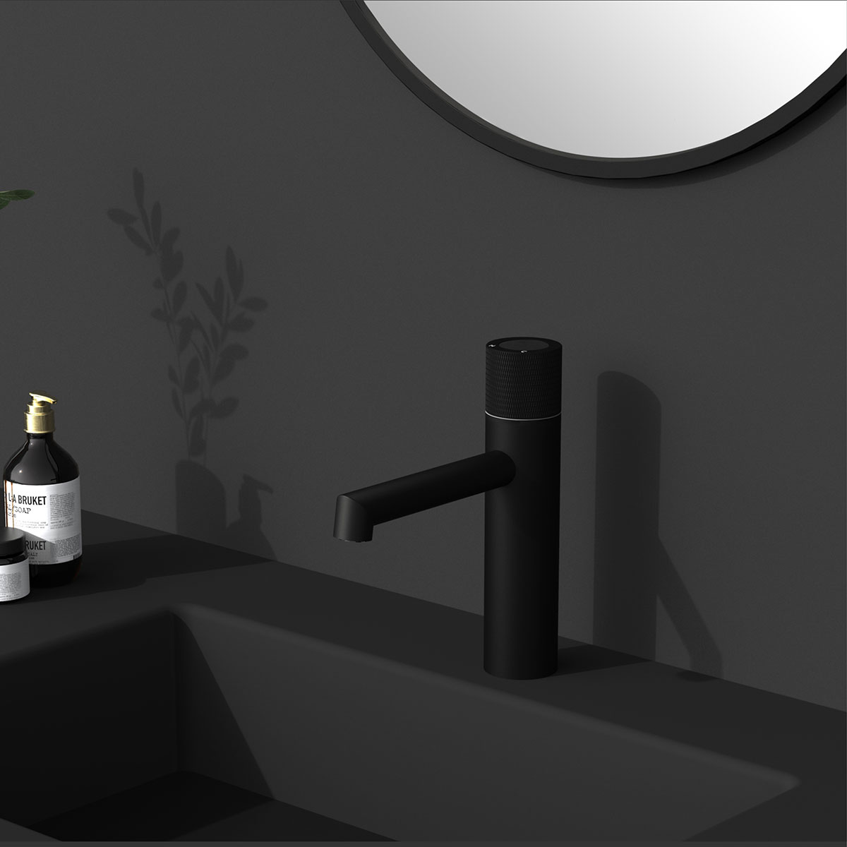 Смеситель для раковины Vincea Desire VBF-1D3MB черный матовый