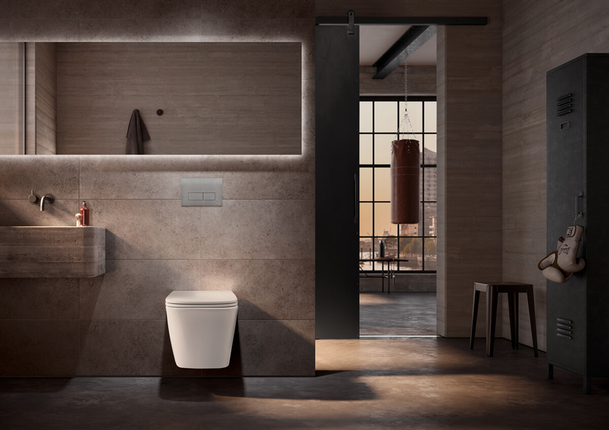 Унитаз подвесной безободковый TECE Spring S 9700996 с сиденьем микролифт