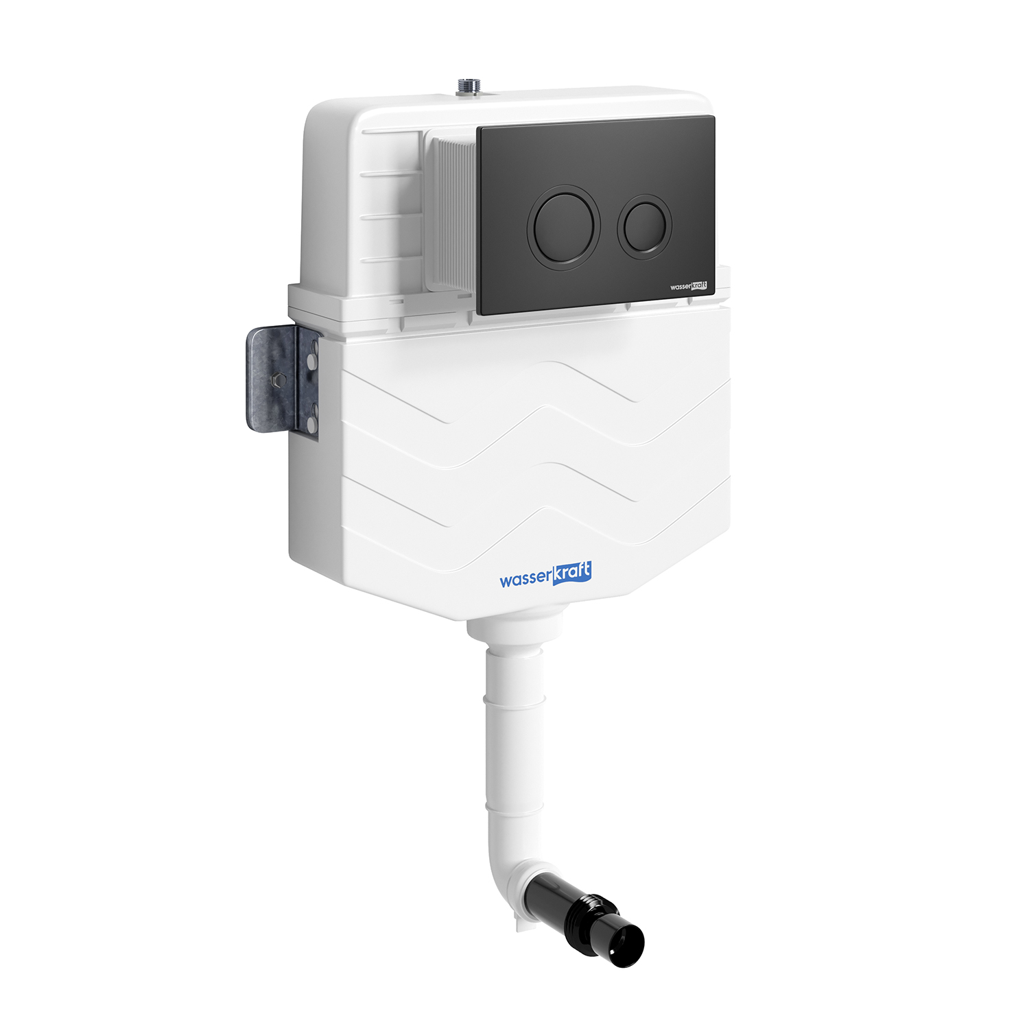 Готовое решение для приставных унитазов WasserKraft Aller 10 10TLT.031.ME.MB01 панель смыва черный матовый