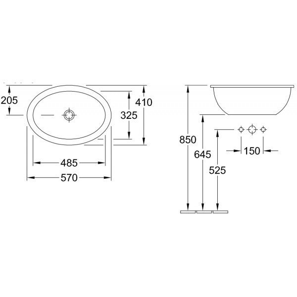 Раковина Villeroy & Boch Loop & friends 6155 20 01 alpin