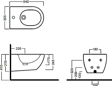 Биде подвесное Hatria Fusion Y1D9