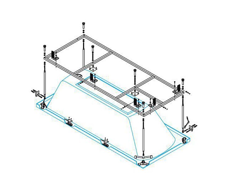 Металлический каркас Cezares EMP-150-70-MF