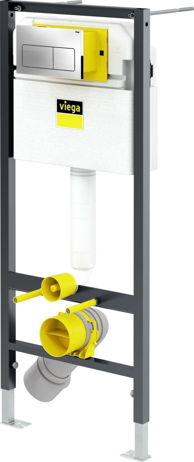 Готовое решение для подвесных унитазов Viega Prevista Dry 792824 хром глянцевый