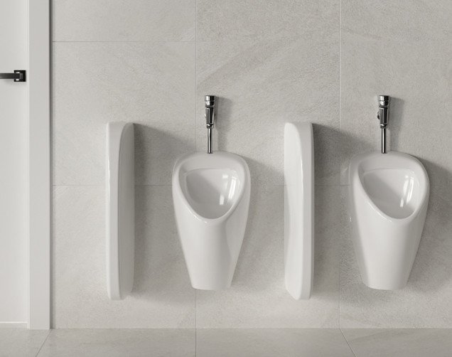 Писсуар подвесной Sanita luxe Long LNGSLUR01 белый, наружный подвод воды