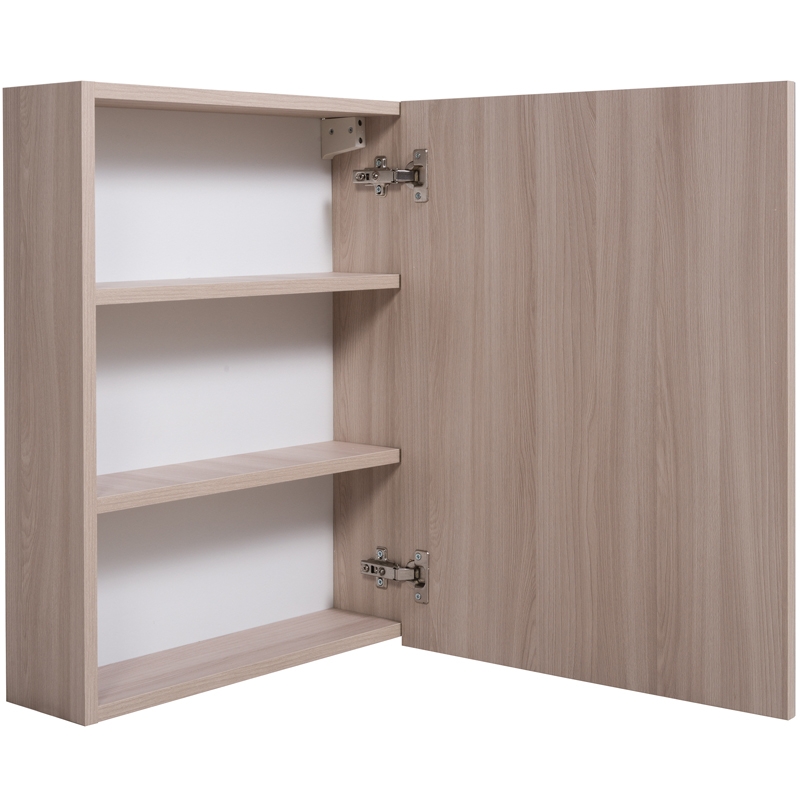 Зеркальный шкаф Rush Yell 50 подвесной Белый глянец