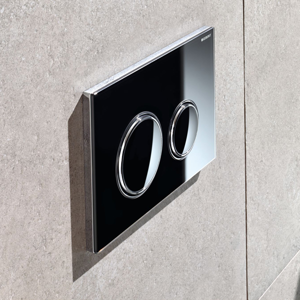 Кнопка смыва Geberit Sigma 21 115.884.SJ.1 хром глянцевый/черный