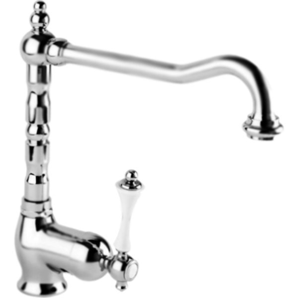 Смеситель для кухни Cezares Margot MARGOT-LLM2-01-Bi Хром/белый