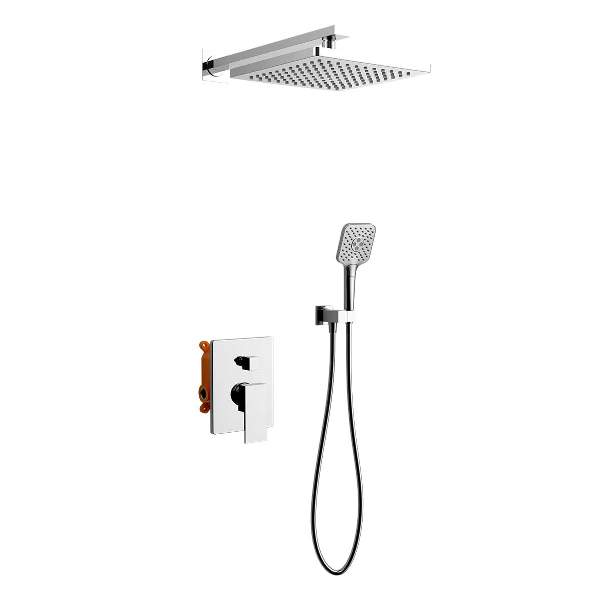Встраиваемая душевая система со смесителем Vincea Next VSFW-1N1CH хром