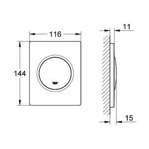 Кнопка смыва Grohe Nova Cosmopolitan 38804SH0 белый