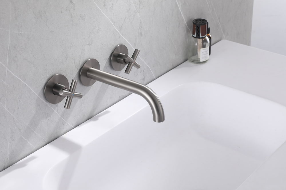 Смеситель ABBER Wasser Kreis AF81121NG для раковины скрытого монтажа, никель