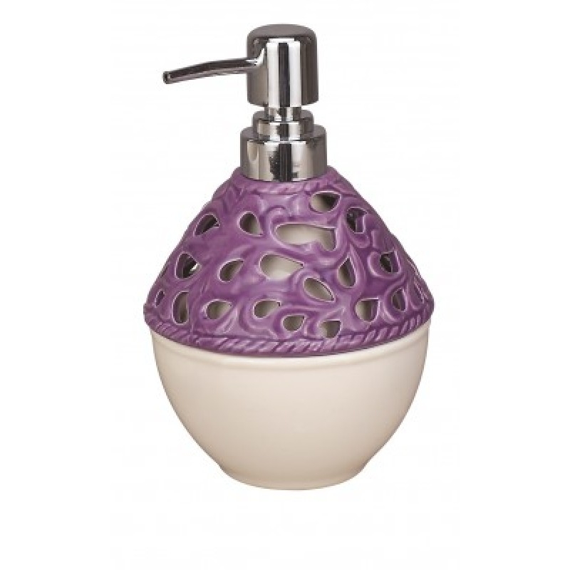 Дозатор жидкого мыла Fixsen Navy FX-A237-P1-1 Белый Фиолетовый Хром