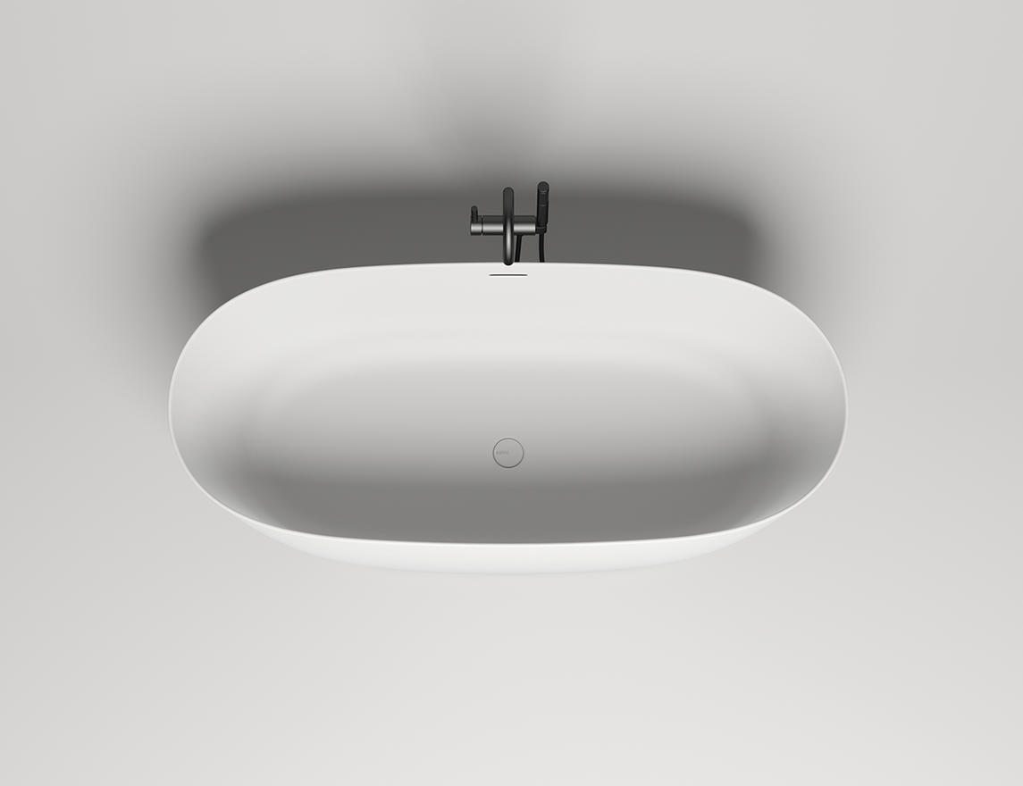 Ванна из искусственного камня Salini Sofia 165х75х60 белый