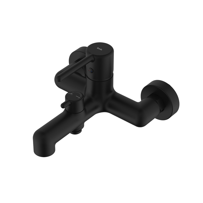 Смеситель для ванны, черный матовый, Aiger, IDDIS AIGBL00i02WA