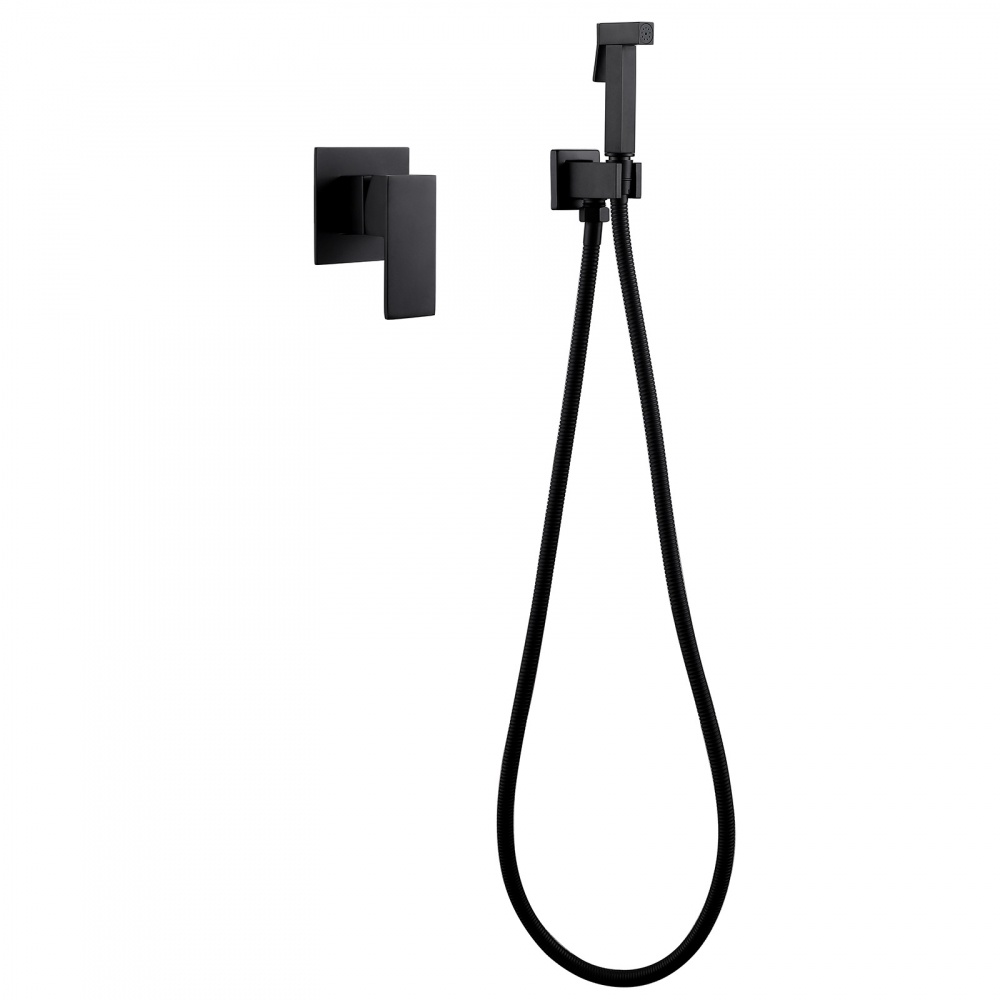 Гигиенический душ ABBER Daheim AF8225B черный матовый