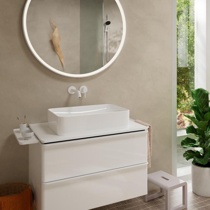 Смеситель для раковины (излив 225мм) Hansgrohe Tecturis S 73351700 белый матовый