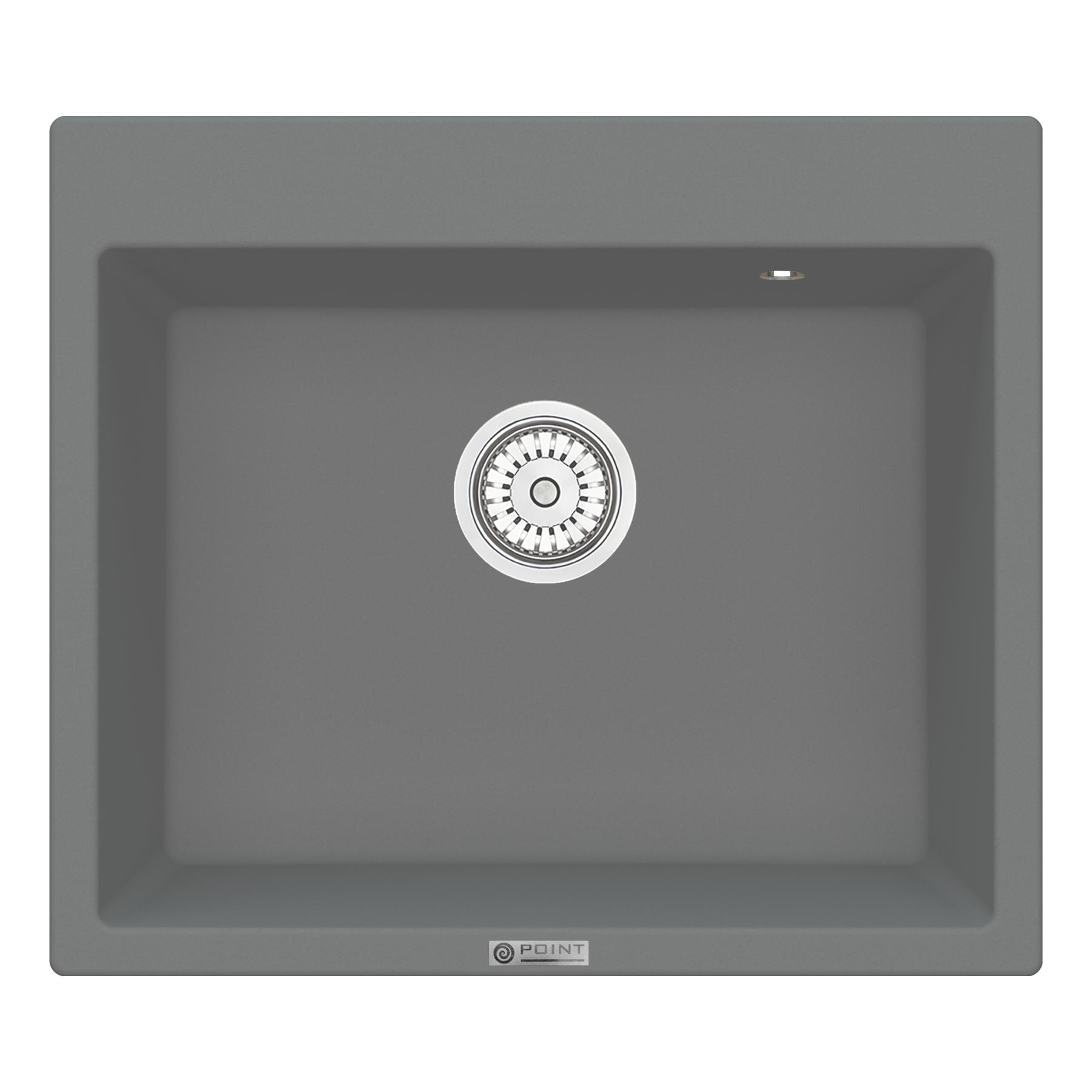 Мойка кухонная Point Бинга 60 PN3003AL, серый