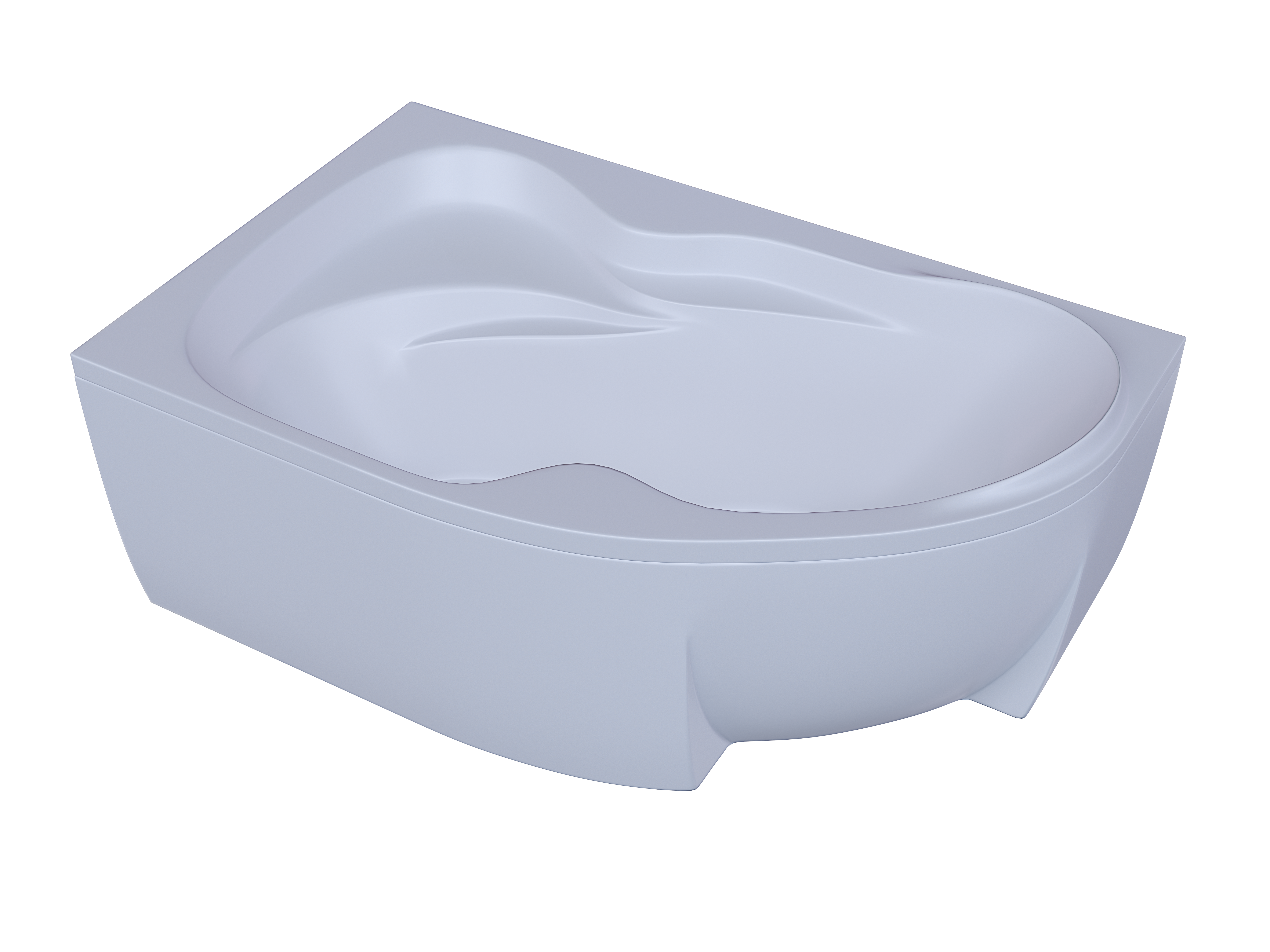 Акриловая ванна Aquatek Вега 170x105 см L пустая с фр.экр.