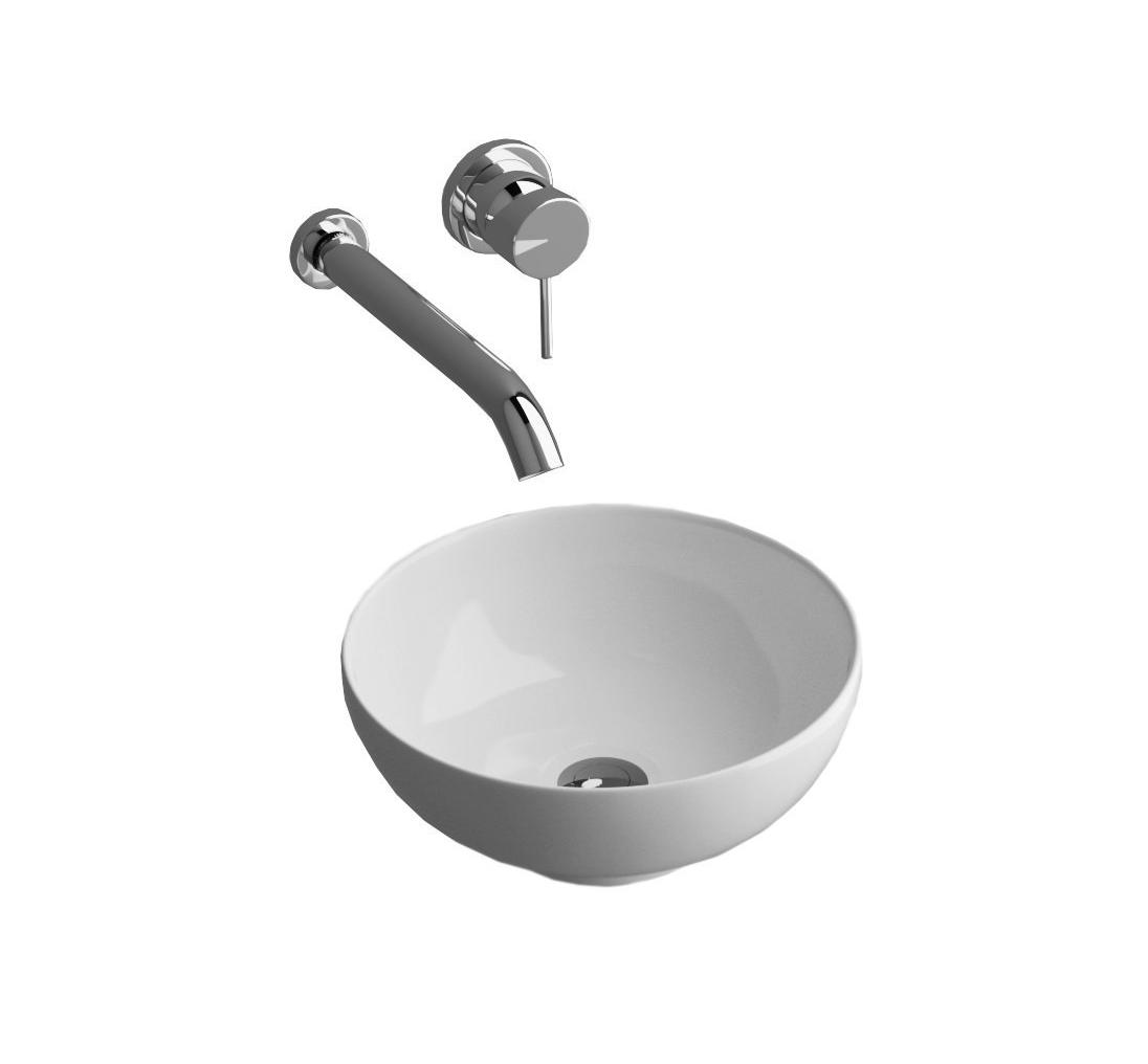 Раковина накладная 32см Grossman  GR-3021 белый