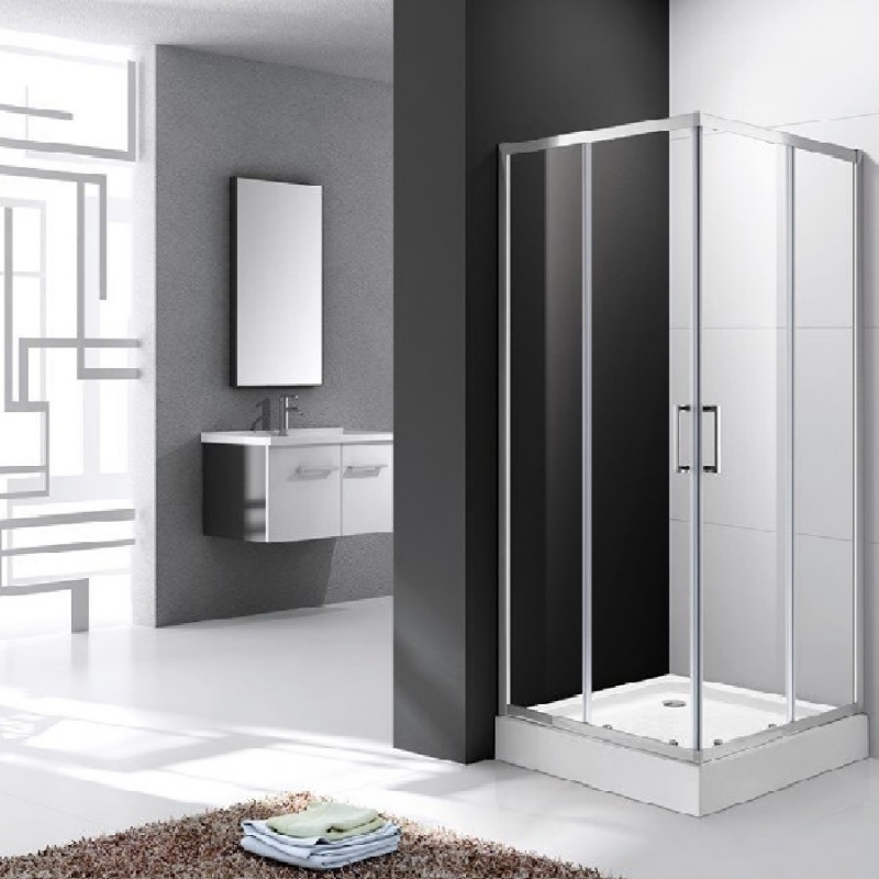 Душевой уголок Cezares Molveno A-2 90х90 профиль Хром стекло прозрачное