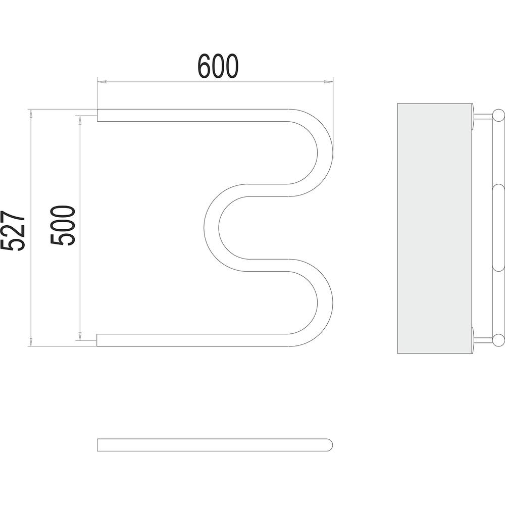 Полотенцесушитель водяной Terminus М-образный (3/4") 50х60