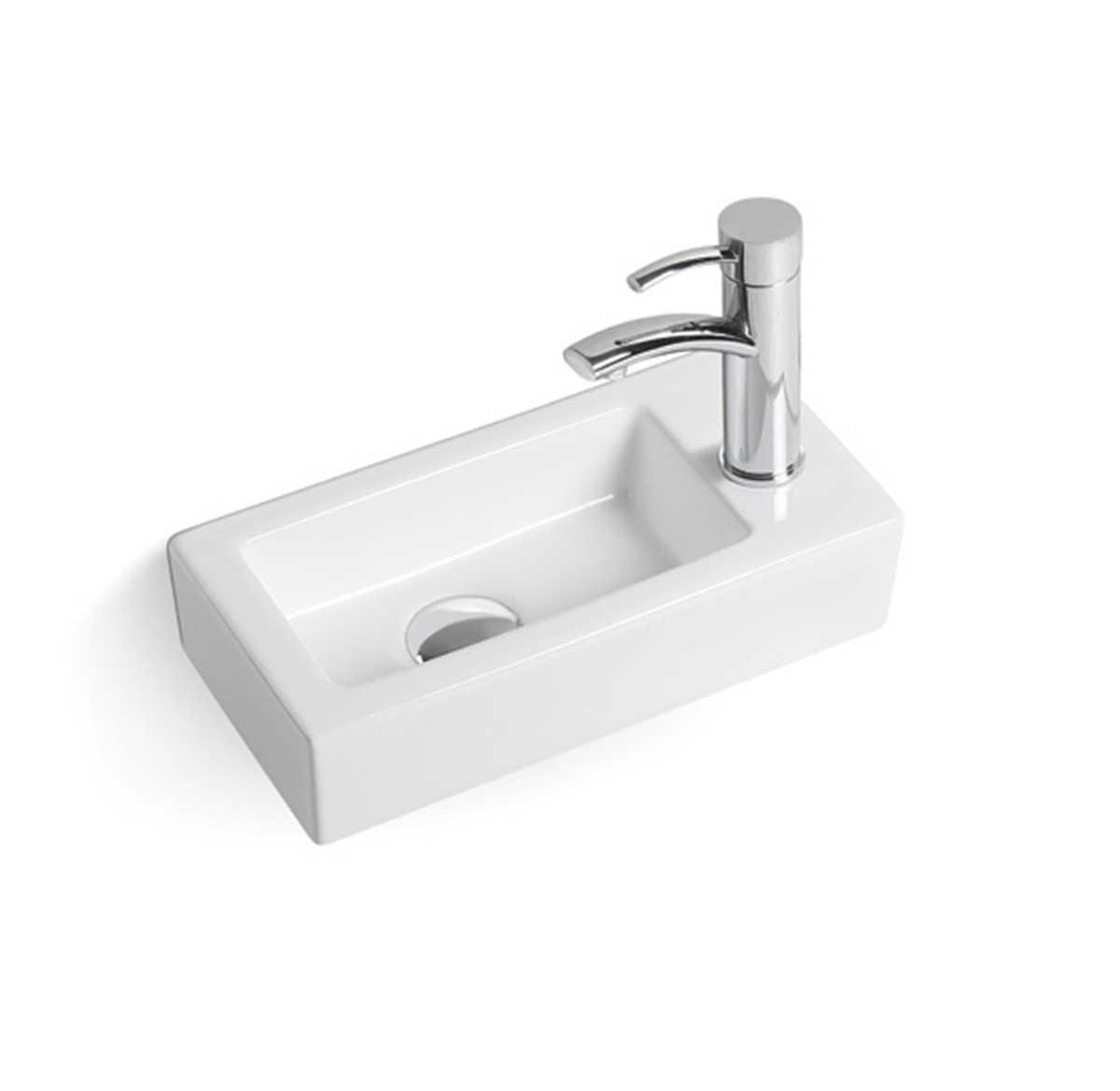 Раковина накладная 37см Vincea VBS-133R белый