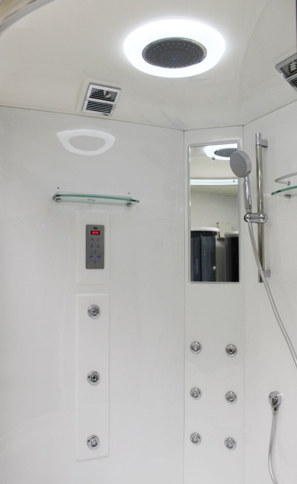 Душевая кабина Timo Lux Т-7735 F 135x135x220 профиль хром глянцевый, стекло рифленое