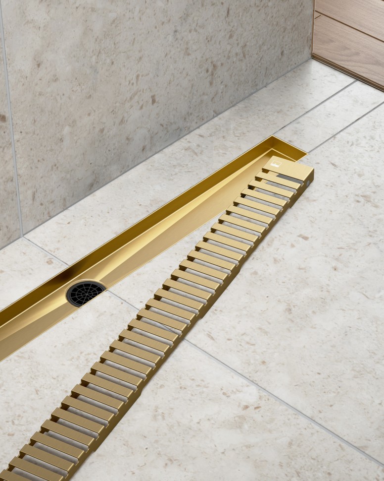 Душевой лоток TIMO Drain System DS230109/17, матовое золото