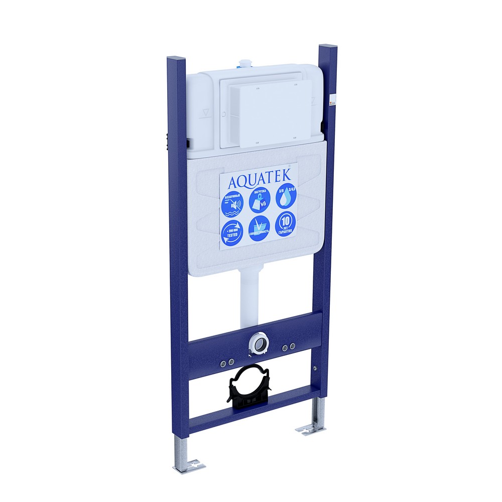 SET AQUATEK КАИР KKI/14 (рама AQUATEK Standard INS-0000014 и крепежа KKI-0000002 +унитаз AQ1170-00 КАИР с тонким сиденьем soft-close