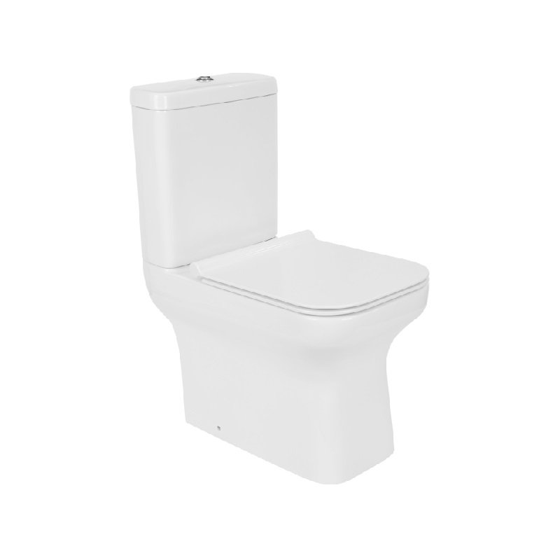 Унитаз напольный унитаз-компакт Creo Ceramique Arles AS1002+AS1003+AS1001T белый