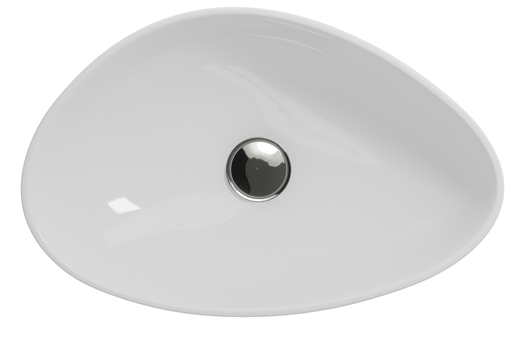 Раковина накладная 55см Cersanit Moduo 55 Leaf 63571 белый
