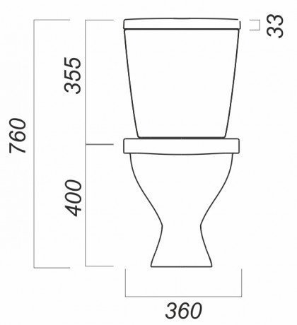 Унитаз-компакт Sanita Формат комфорт FRTSACC01030713 с бачком и сиденьем микролифт