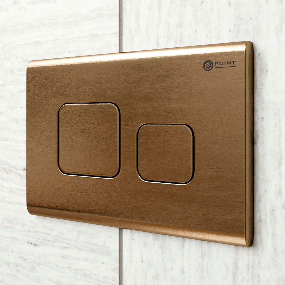 Клавиша смыва Point Афина PN44041BB для инсталляции, бронза брашированная