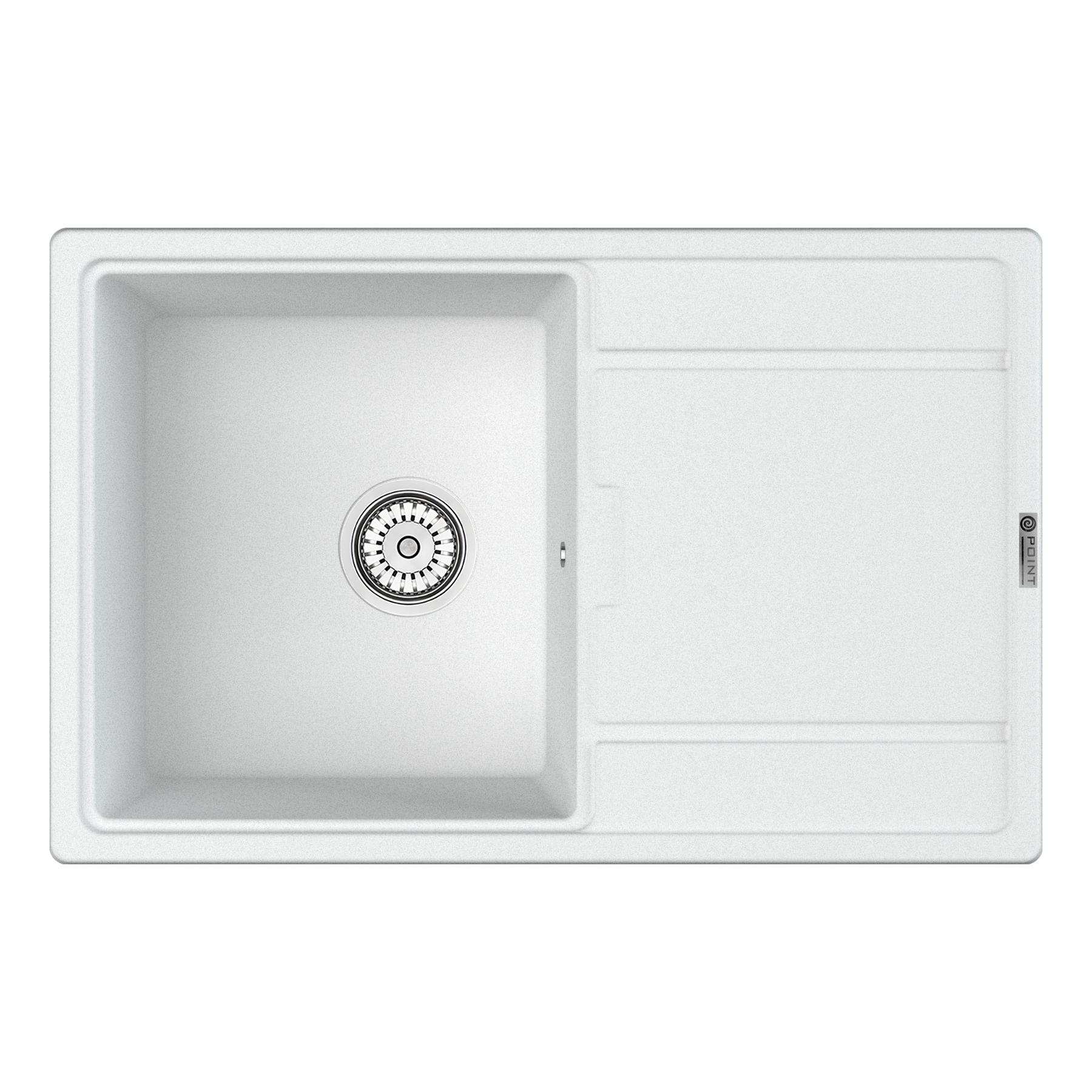Мойка кухонная Point Лаура 78 PN3005W, белый
