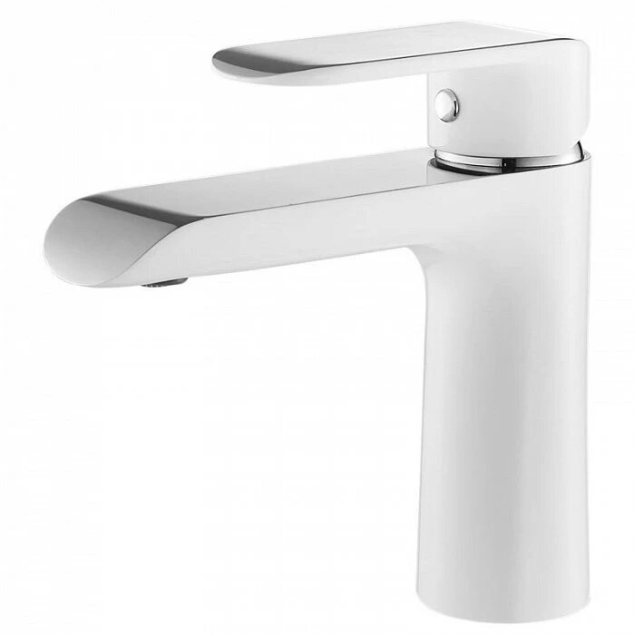 Смеситель для раковины IDDIS Calipso CALSB00i01 хром глянцевый/белый