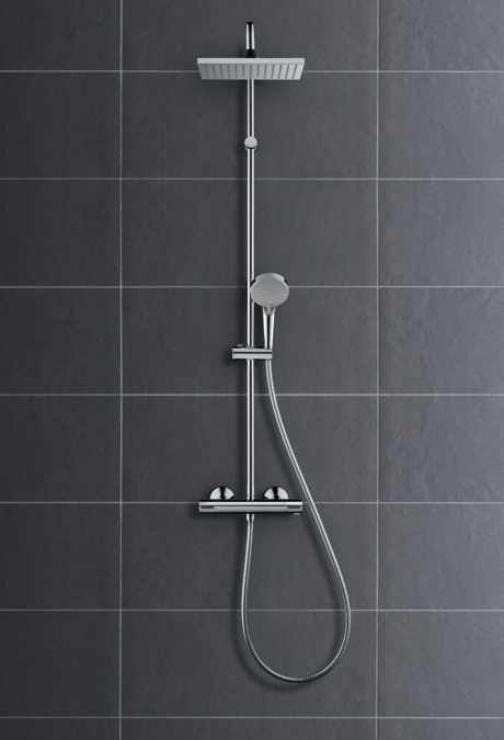 Душевая стойка Hansgrohe Vernis Shape 26286670 черный матовый