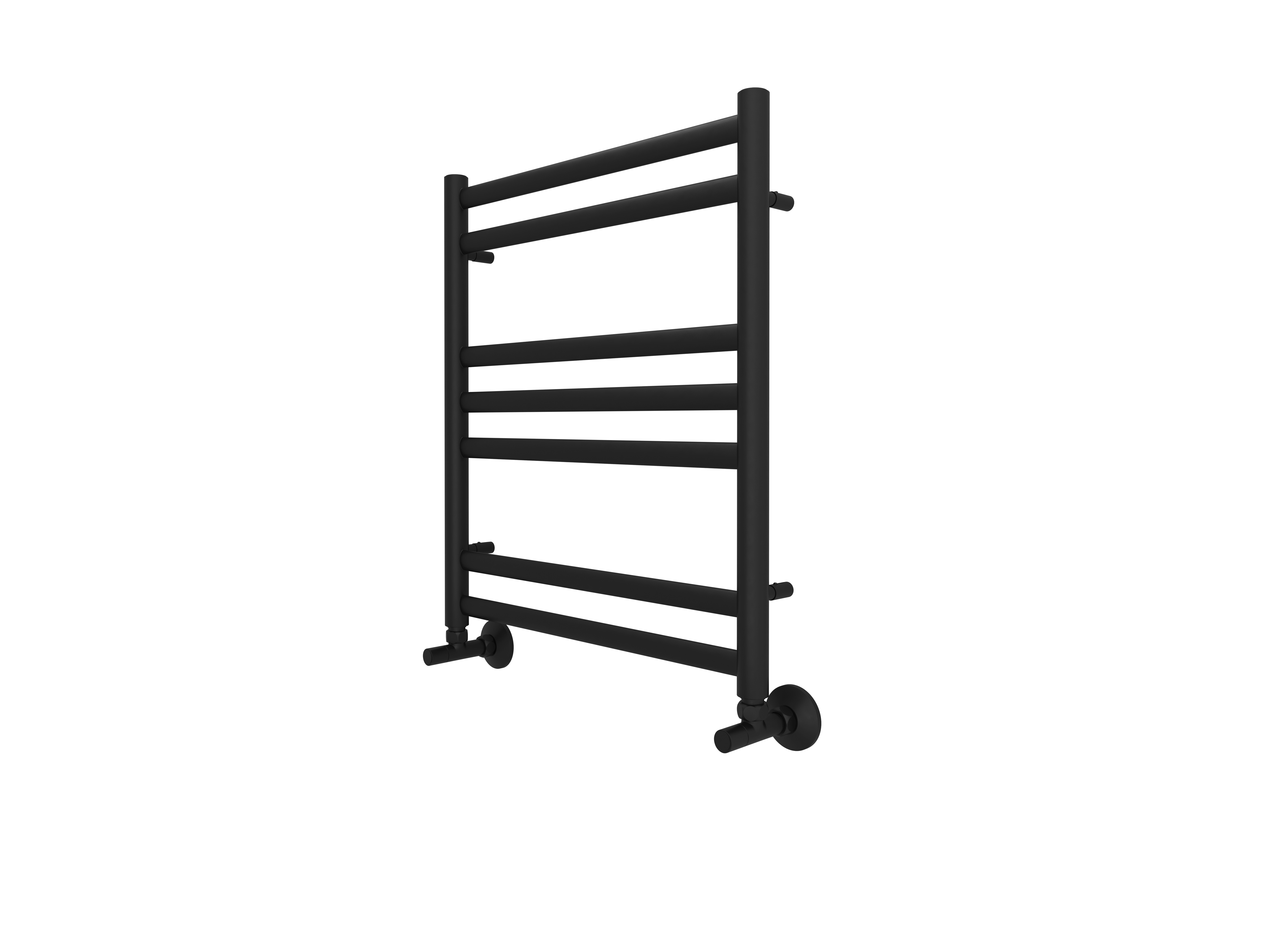 Полотенцесушитель водяной Aquatek Оберон AQ RO0760BL 60х50 черный муар