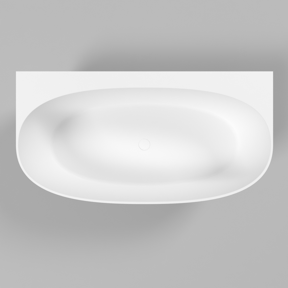 Ванна WHITECROSS Pearl A 155x80 (белый мат) иск. камень