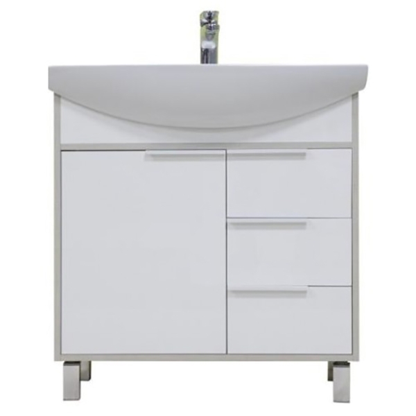 Тумба под раковину Акватон Рико 80 1A215401RIB90 Белый Ясень фабрик