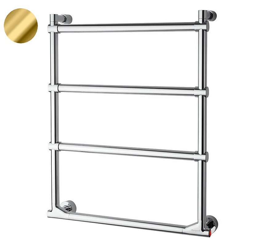 Полотенцесушитель электрический Margaroli Sole 5124704GOB 64х50см золото