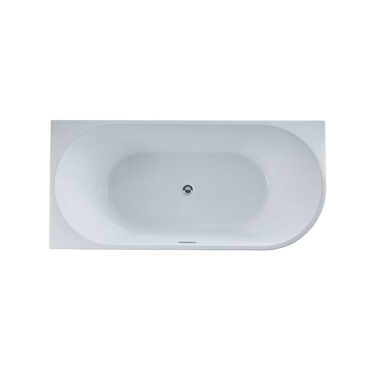 Ванна акриловая Vincea VBT-402-1700L, 1700*800*580, цвет белый, левая, слив-перелив в комплекте, хром