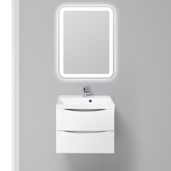 Тумба под раковину BelBagno Marino 60 подвесная Bianco Lucido