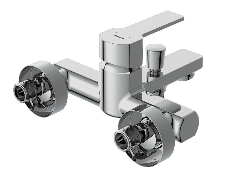 Смеситель для ванны с душем Cersanit SMART 63048 хром